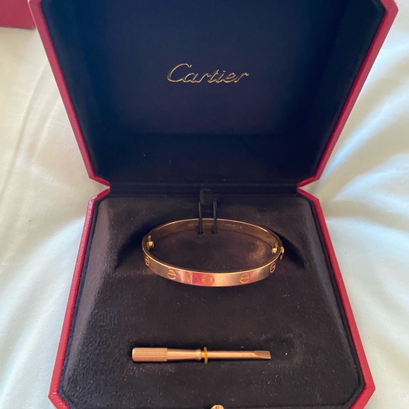 Cartier love Bracelet 17 rosegold
